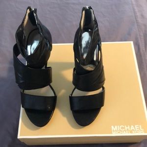Brand New Michael Kors Strappy Zip Back Booties!